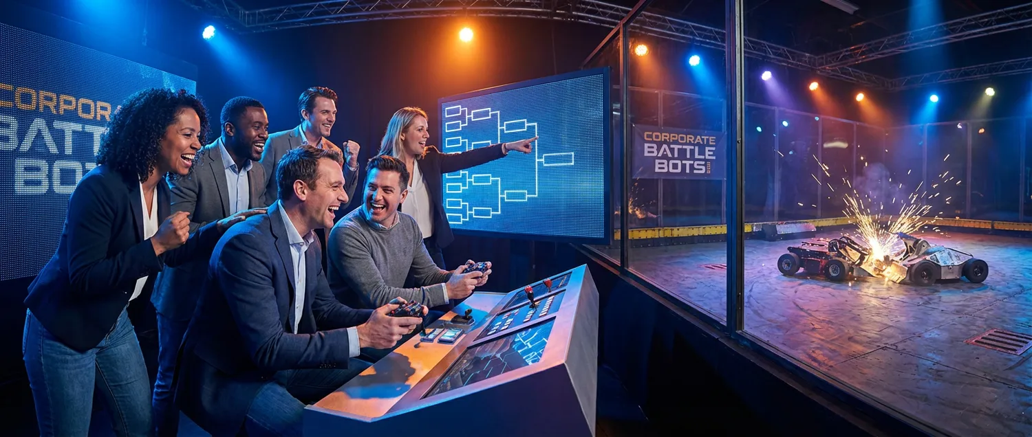 Corporate team building event at Mayhem Arena